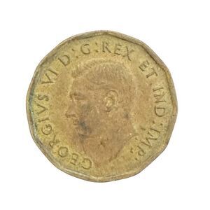 1942 Canada 5 Cents - George VI dodecagonal, tombac Coin KM# 39